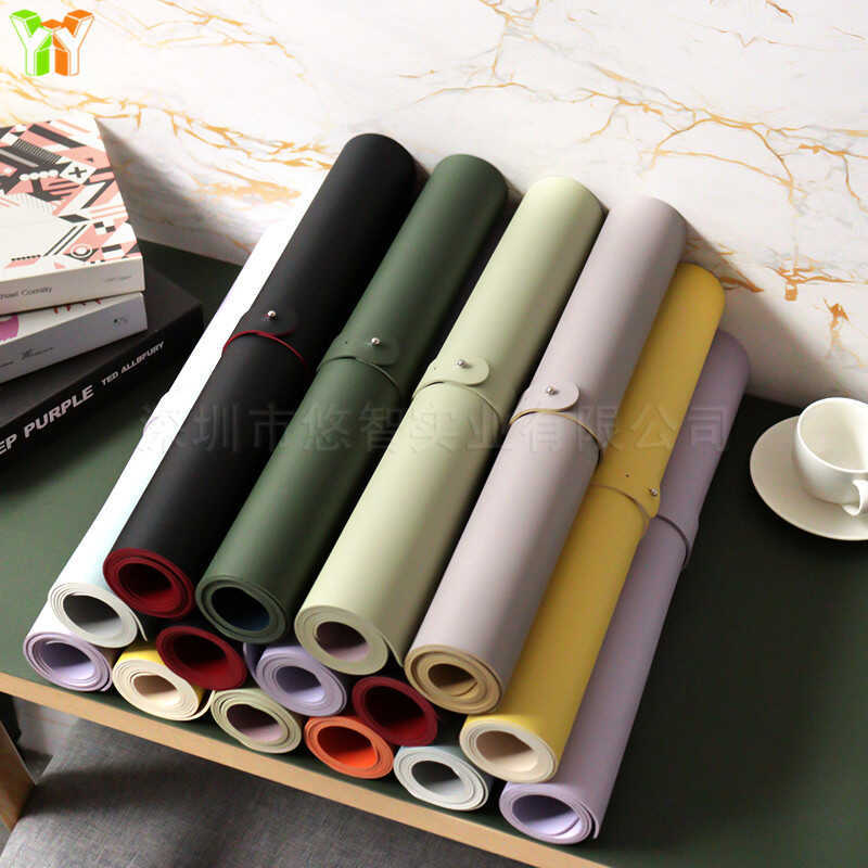 Hai Mặt Màu Sắc Khác Nhau Da Chuột Pad Da Lớn Để Bàn Pad Chống Thấm Nước Chống Trơn Trượt Bàn Phím D