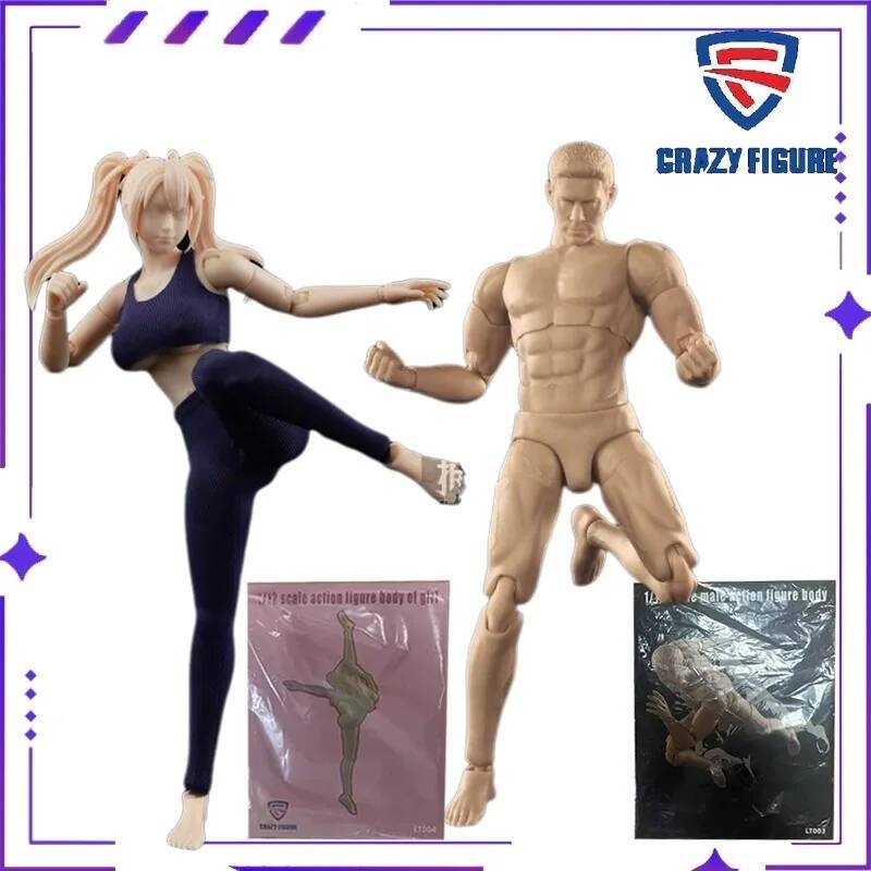 CRAZY FIGURE Mobile Girl Nude LT004 1/12 Mô Hình Phụ Kiện Búp Bê Nữ Chiến Sĩ Di Động Đồ Chơi Quà Tặn
