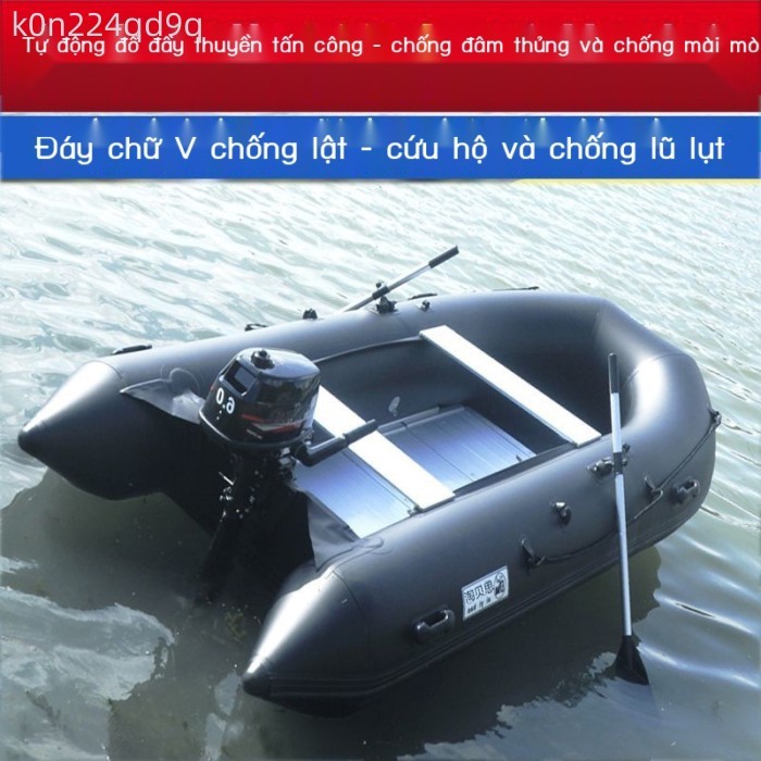 [HOT 2026] Cứu Hộ Khẩn Cấp Tấn Công Thuyền Cao Su Đôi Nón Phao Đáy Chữ V Thuyền Bơm Hơi Không Rollo