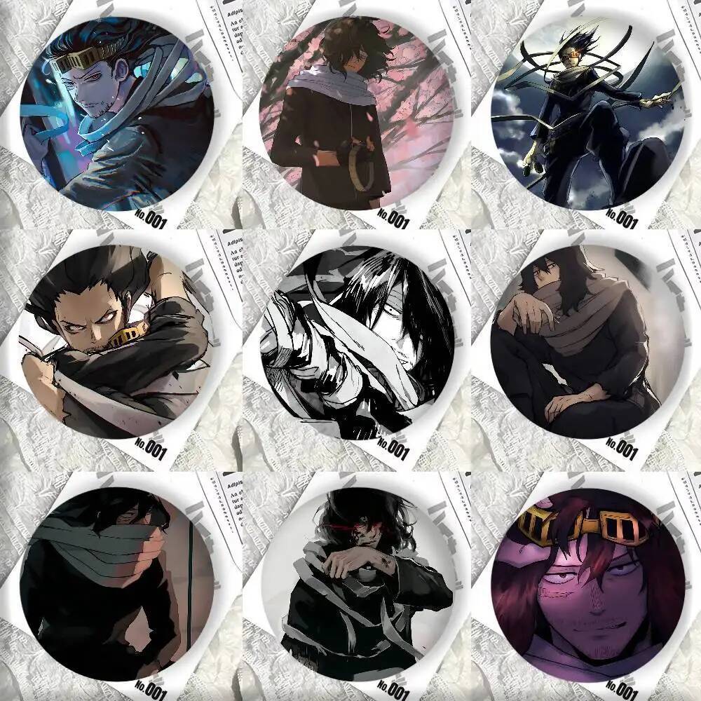 Anime H-Hero A- Học Thuật Aizawa Shouta Huy Hiệu DIY Ba Lô Quần Áo Phụ Kiện Trang Sức Chân