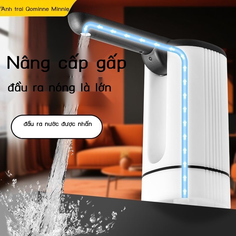 [ Siêu Tiết kiệm] Bơm nước điện gấp gọn Gomini, máy bơm nước di động, bơm hút thông minh, bơm nước