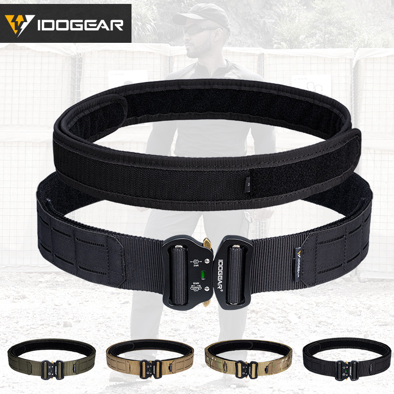 IDOGEAR - Đai Chiến Thuật Kim Loại Khóa MOLLE Nam, Chất Liệu Nylon Bền Bỉ