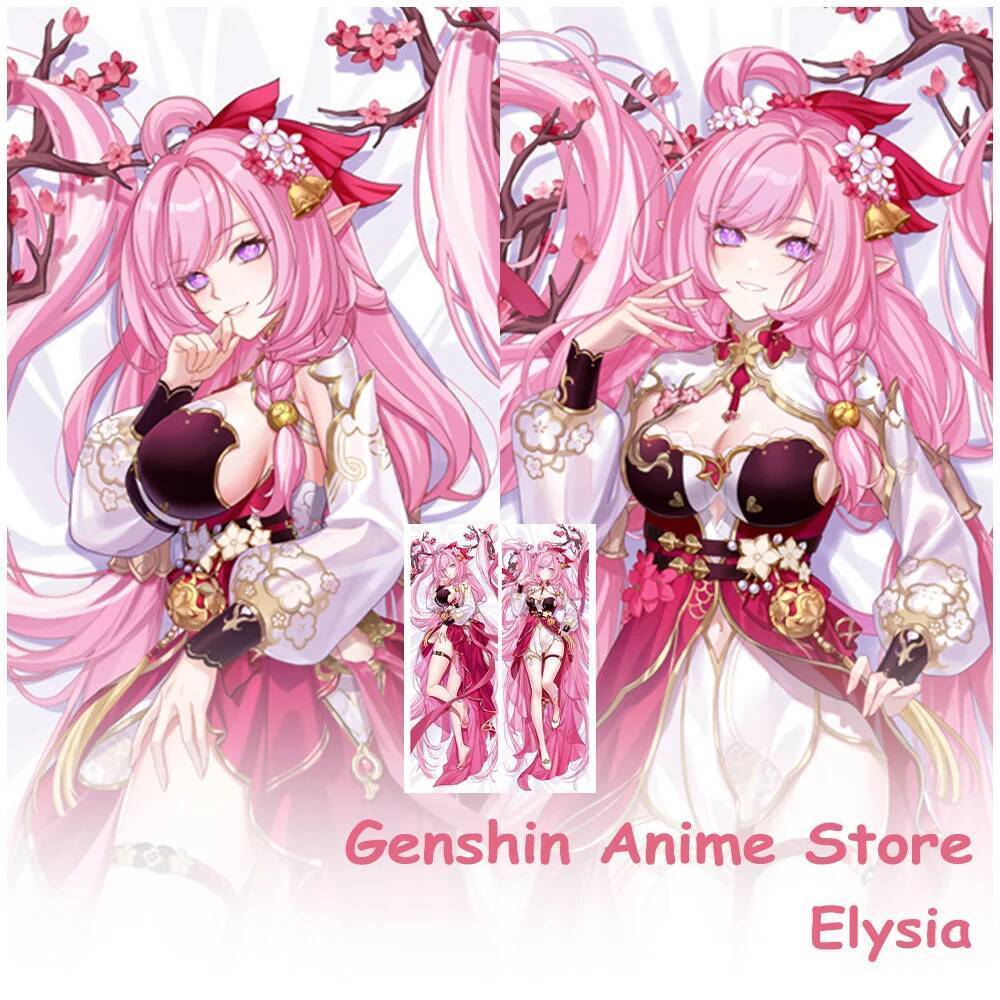 Dakimakura Hoạt Hình Elysia Thân Gối Cosplay Đạo Cụ Anime 2 Mặt In Trò Chơi Honkai: Star Rail Elysia