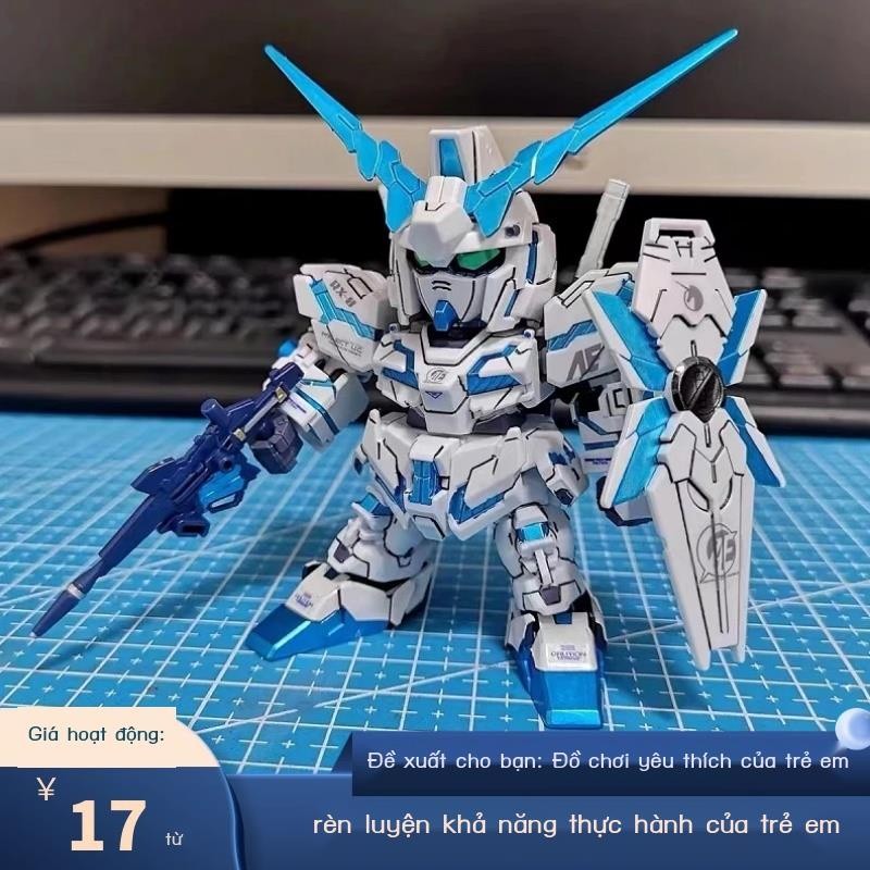 [VIP]Mô hình Gundam chiến binh Qiyue SD cánh bay bảy thanh kiếm kỳ lân mới Phoenix Gundam tay robot