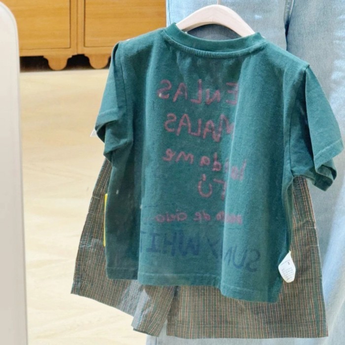 Korean Children's Clothing Boys' Short-sleeved T-shirt Summer New Korean Style Handsome And F