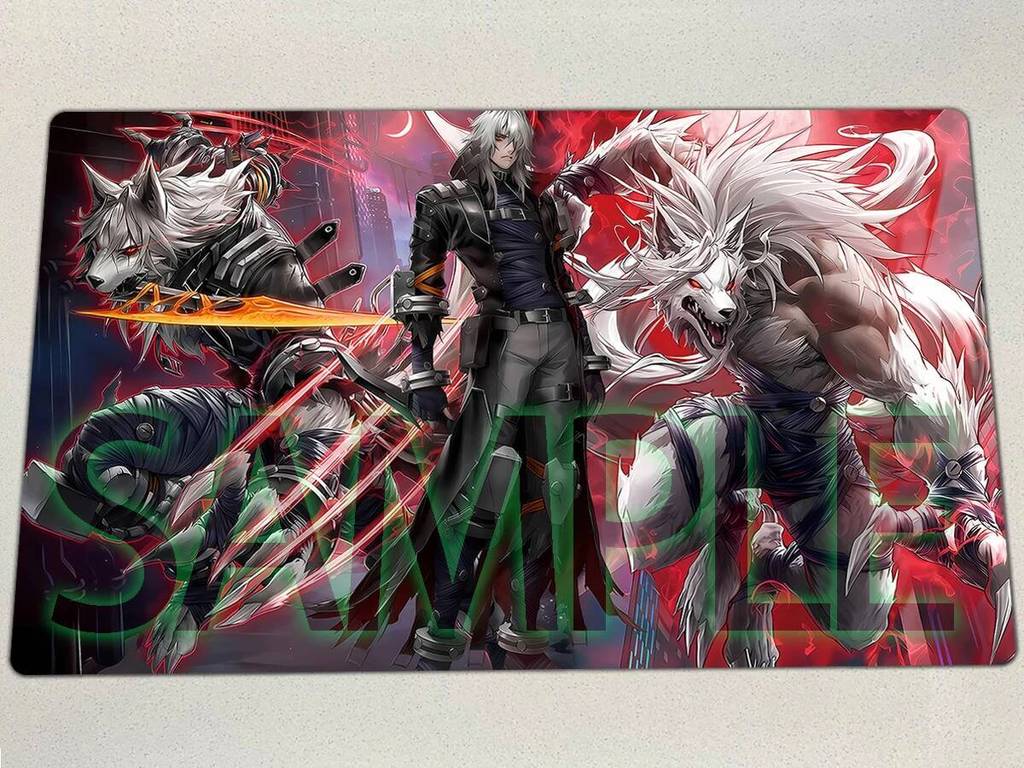 YuGiOh Play Mat K9-❈ Lupis TCG K9-X "Người sói" Pad CCG K9- 🍎 "Hound" Board Game Duel Pad Trading Ca