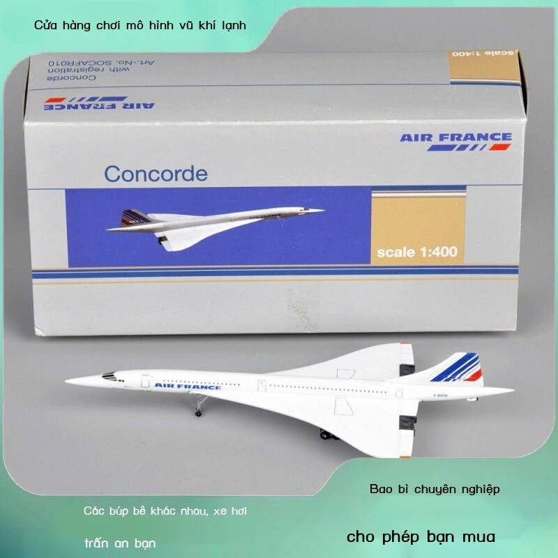 [GIÁ TỐT CHỌN MẪU] Spot chính hãng Concorde 1/400 Concorde Air France Air France 1976-2003 Trang tr