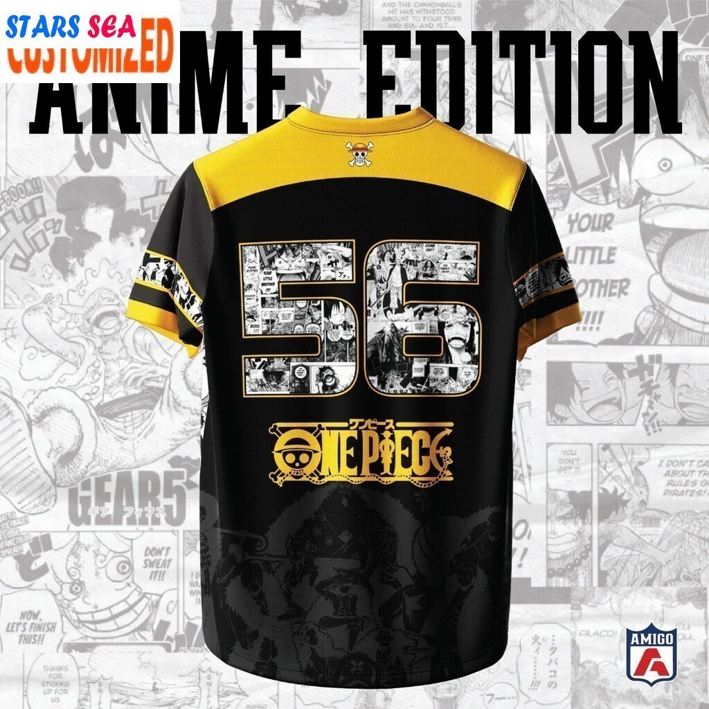 Áo thun thăng hoa Thiết kế One Piece Jersey Malaysia Viral Jersey