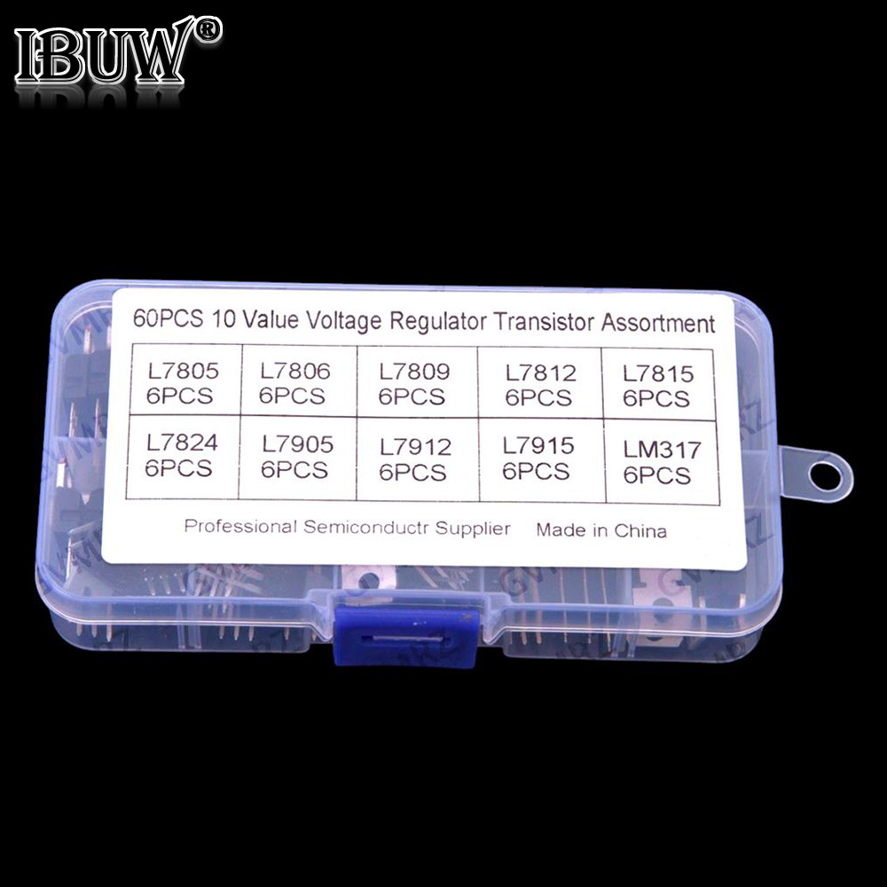 60 Chiếc Mỗi 6 Chiếc L7805 L7809 L7812 L7815 L7815 LM317T Ba Đầu TO-220 Zener Diode Gói