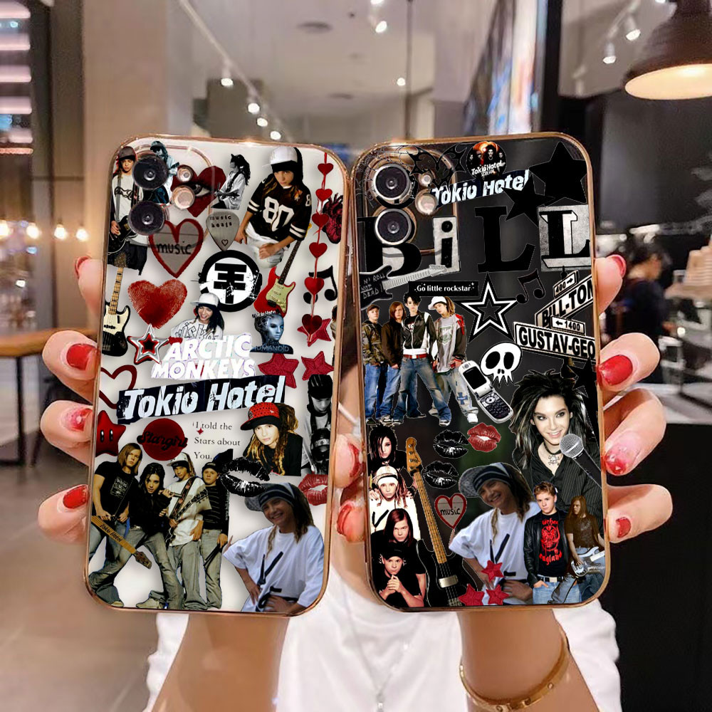 TK12-Tokio Hotel Tom Bill Kaulitz Smooth E-TPU Ốp Lưng Điện Thoại Samsung Galaxy A04 A05 A05S A06 A2