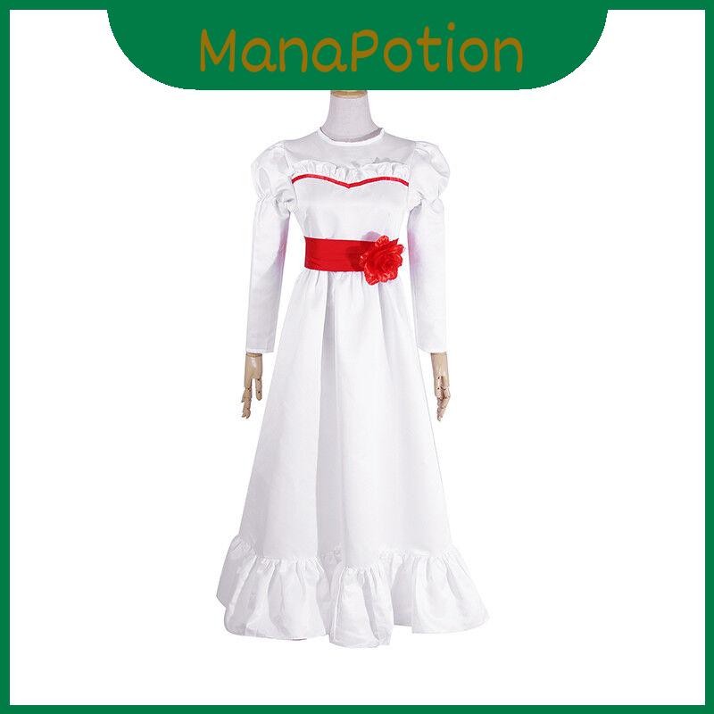 Đầm trắng búp bê kinh dị Halloween Enchanting Annabelle Creation dành cho và bé gái Người lớn