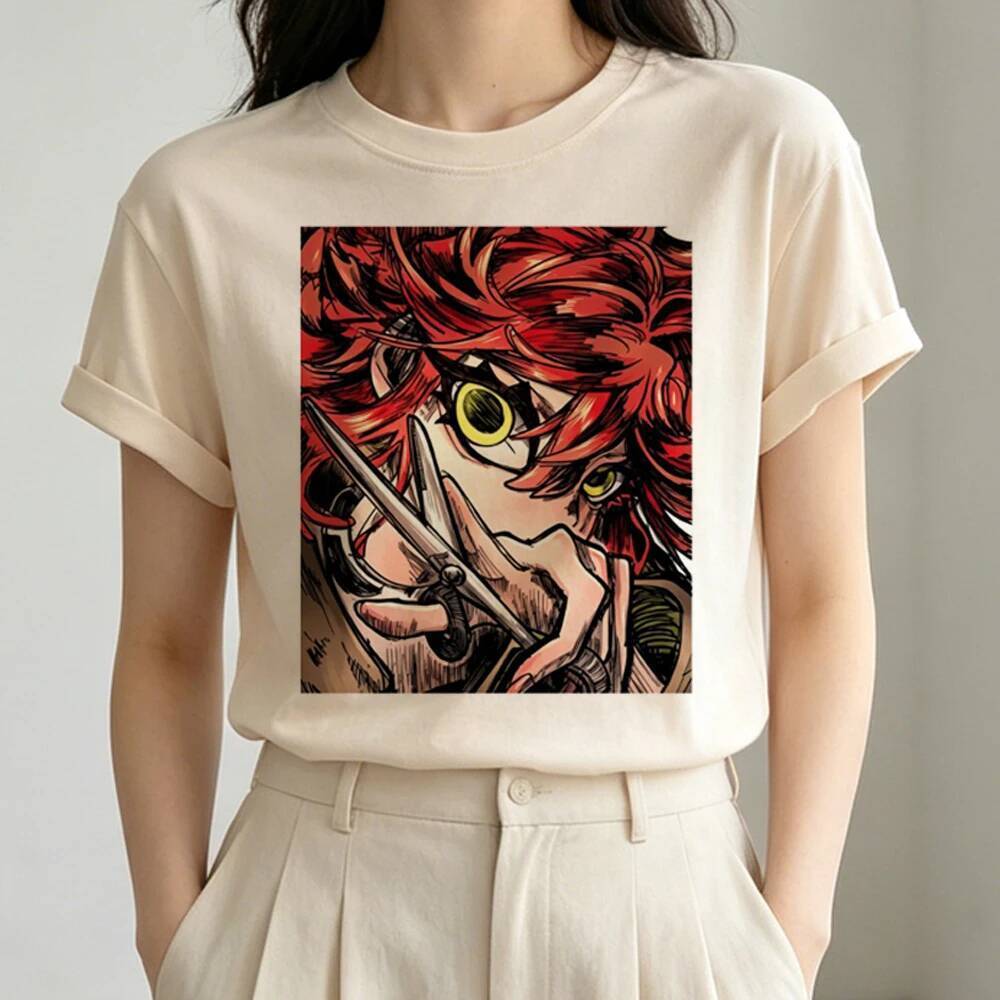 Gachiakuta áo thun nữ manga meme Nhật Bản áo thun hàn quốc cảnh thời trang manga Retro goth