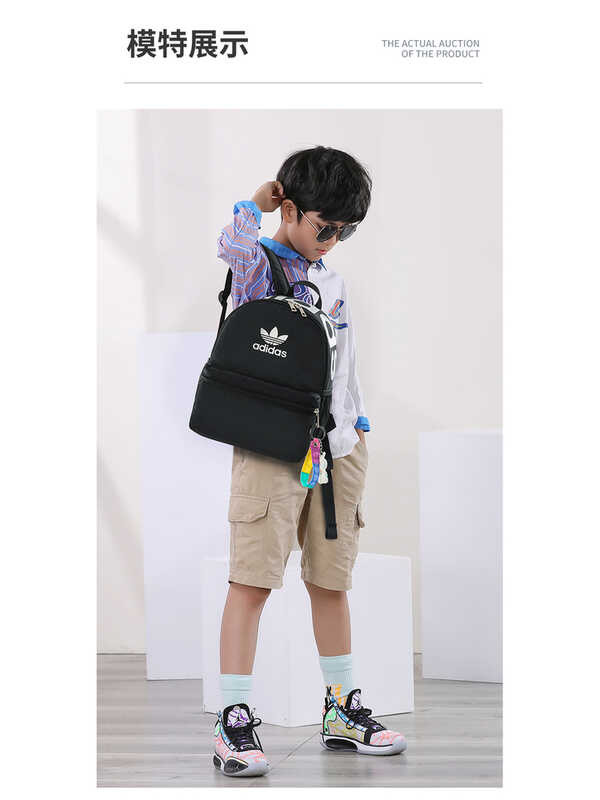 Adidas Nam Nữ Thể Thao Giải Trí Học Sinh Schoolbag Ba Lô Du Lịch Mới Trẻ Em Hướng Dẫn