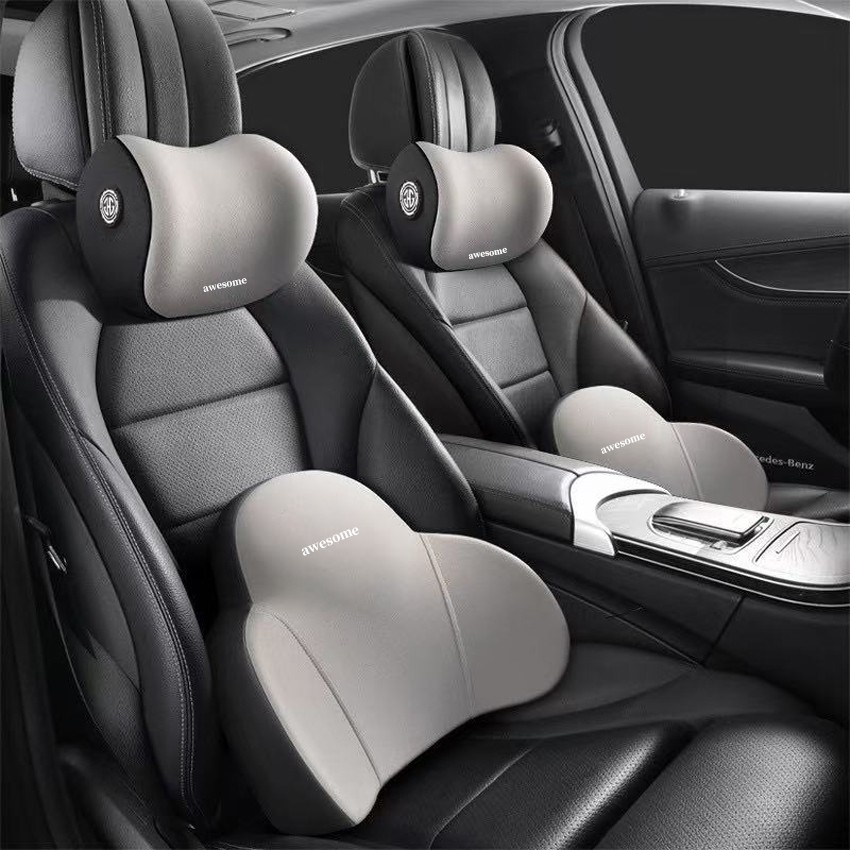 Bộ Gối Tựa Đầu và Tựa Lưng Cao Su Non Nguyên Khối