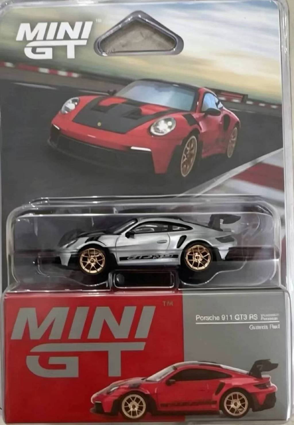 MINIGT 1: 64 Porsche Porsche 911 GT3 RS Mẫu xe hợp kim 1060#隐藏清漆