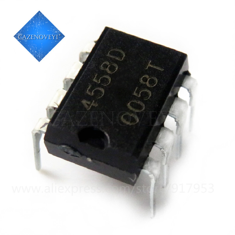 10 Mảnh NJM4558D DIP8 NJM4558 DIP NJM4558DD JRC4558D JRC4558 RC4558 RC4558P IC mới và nguyên bản Còn