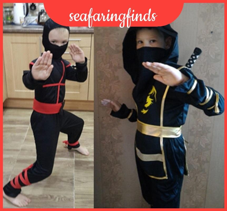 Thoải mái và sành điệu Bé trai trẻ em Ninja Assassin Chiến binh Nhật Bản Trang phục lạ mắt