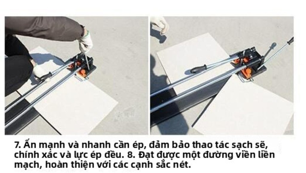 Máy cắt đá cầm tay hai lưỡi bằng thép không gỉ 1m Push-pull 800, dùng cho men, gạch lát nền, mẫu mới