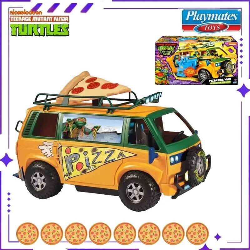 PlaymatesToys 2023 Ninja Turtles, Cars, Pizza Cars Movie Mutation Crisis Launch Pancake Truck Anime 