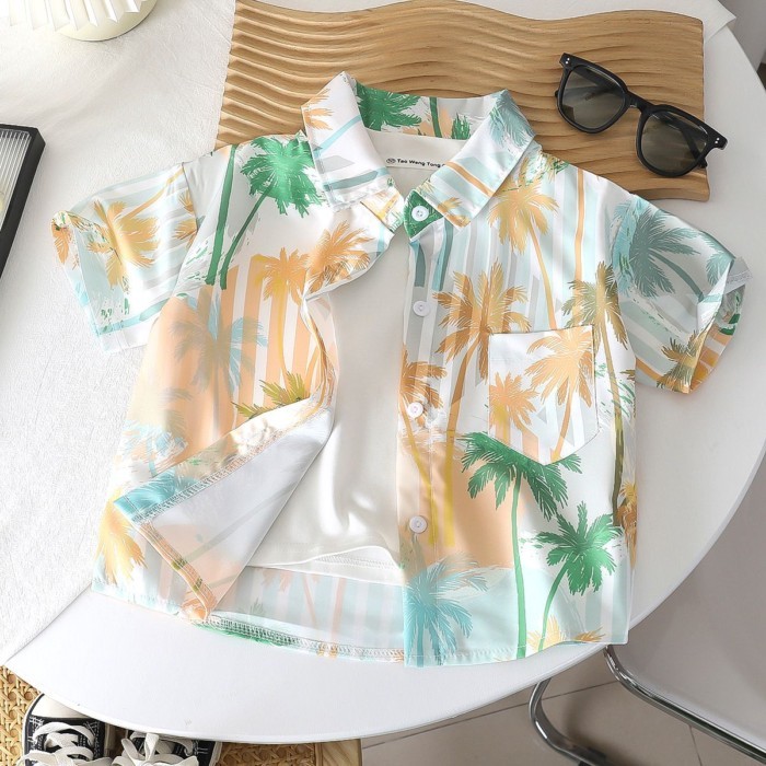 New Printed Short-sleeved Shirts, Summer Floral Shirts, Unique And Beautiful Shirts, Hong Kong S