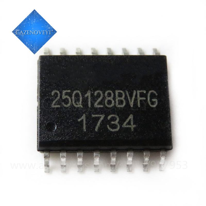 5 Cái W25Q128BVFG 25Q128BVFG 25Q128 128M X 1 SPI BUS SERENIAL EEPROM SOP16 Còn hàng