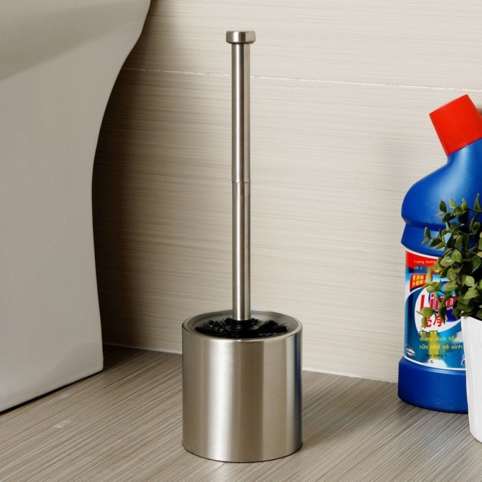 Stainless Steel Toilet Brush Household Bathroom Brush Hot Style Toilet Toilet Brush Floor Type Clea