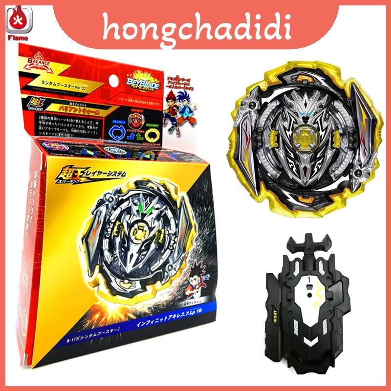 Beyblade Burst Superking B-173-02 Thước Phóng Vô Hạn Achilles 7 Vòng 1d