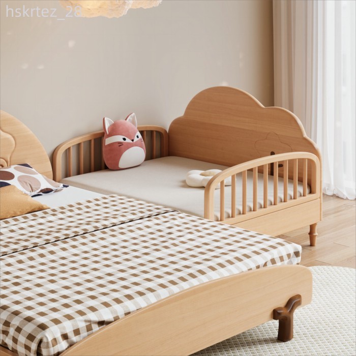 (Mới về) Giường trẻ em, giường có thể gấp gọn và kết hợp, giường kéo ra, giường có thể kéo dài, làm