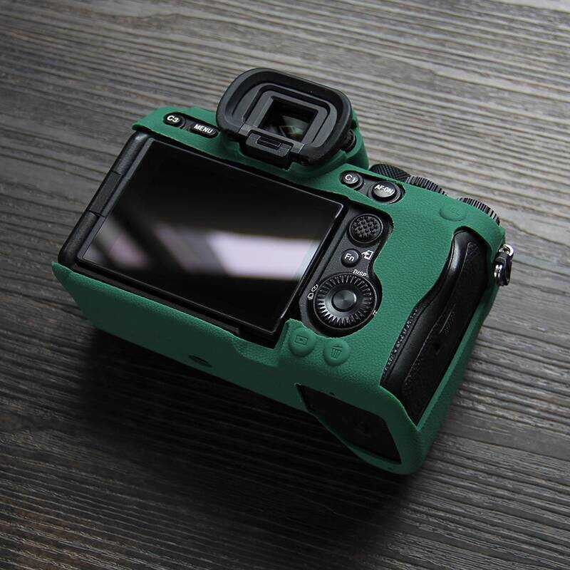 Thích hợp cho Vỏ máy ảnh SONY ILCE-7M4 A7M4 Vỏ silicon họa tiết vải lanh SONY α 7 IV Vỏ bảo vệ A7R5 