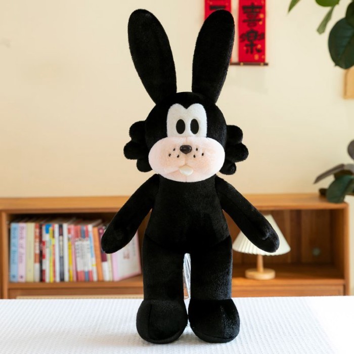 Quà tặng sinh nhật búp bê đồ chơi sang trọng Mickey đen và trắng may mắn Oswald