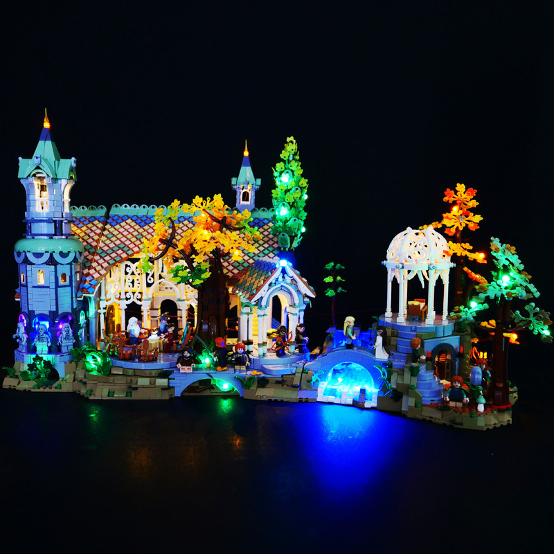 Tự Làm Khối Xây Dựng Chiếu Sáng Thích Hợp Cho Lego 10316 Magic Ring Valley Ring King Thụy Điển Dell 