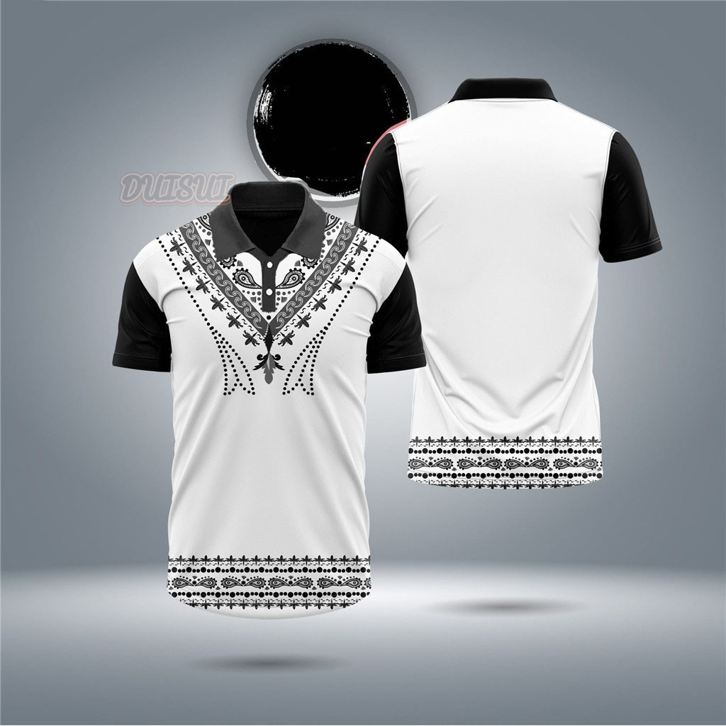 (shengjing) THIẾT KẾ ETHNIC HIỆN ĐẠI ĐẦY ĐỦ POLO Philippine Ethnic _ Tribal Áo Polo Barong hiện đại 