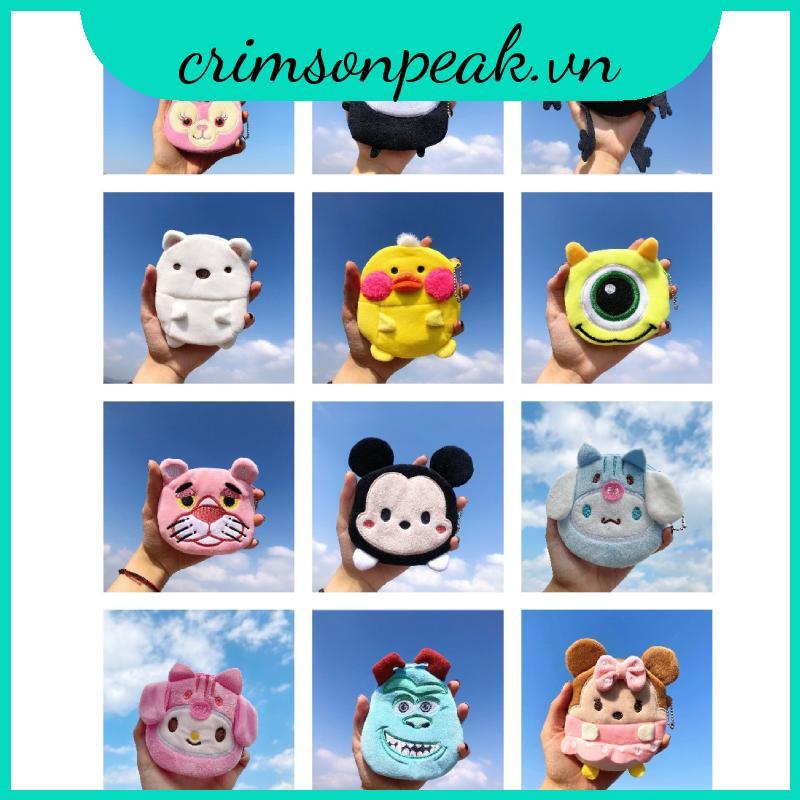 New Disney Sanrio Mini Coin bag plush Peripheral Plush Cartoon Cute Animal Coin Purse Accessories gi