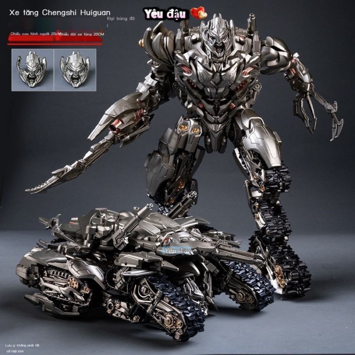 Rắn Mamba Đen LS06 Xe Tăng Điện Máy Biến Hình Megatron Đồ Chơi Optimus Prime Decepticon Mô Hình Rob