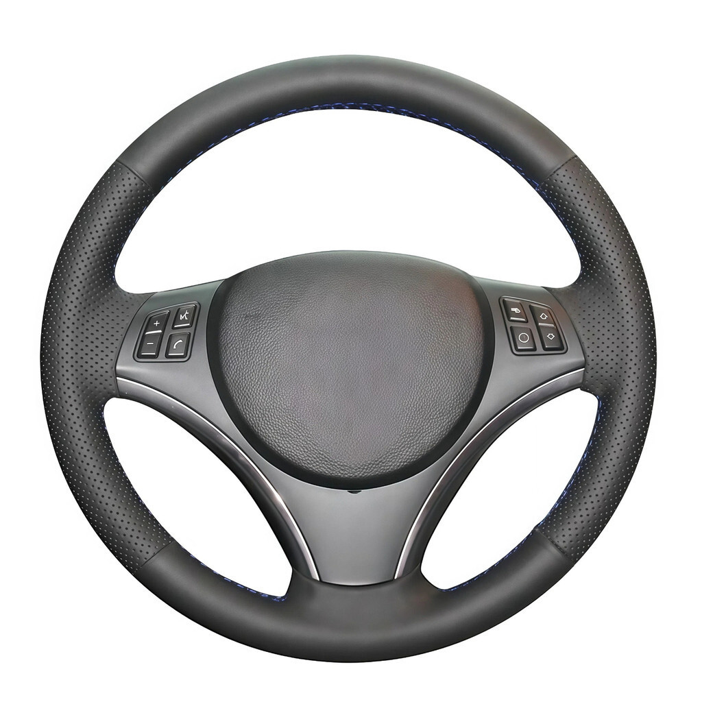DIY Da Nhân Tạo Tùy Chỉnh Tay Khâu Vô Lăng Ô Tô Dành Cho Xe BMW E90 325i 330i 335i E87 120i 130i 120