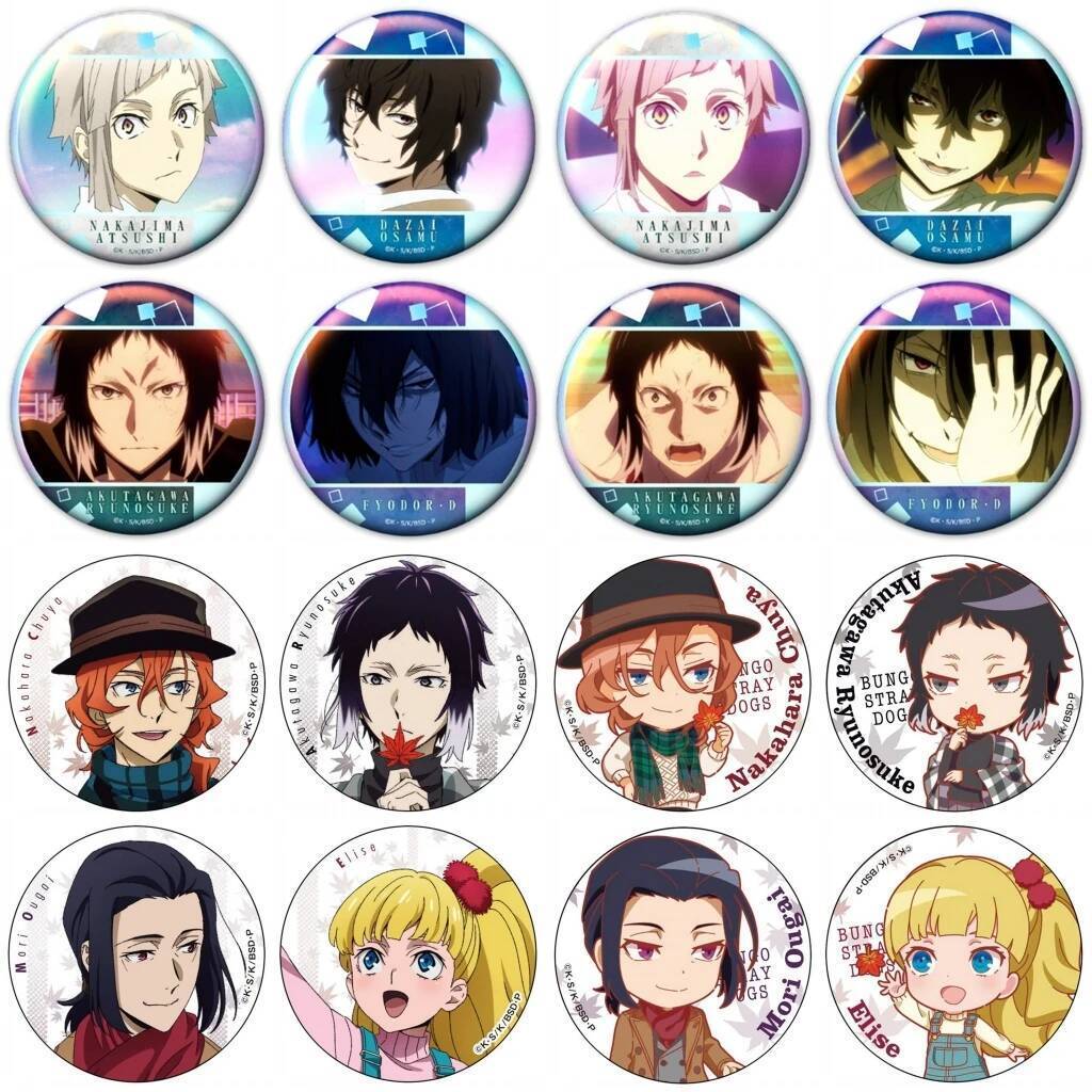58mm Anime Bungo Đi Lạc Chó Izumi Kyouka Tanizaki Jun-ichirou Ryunosuke Akutagawa Cosplay COSTUME Hu