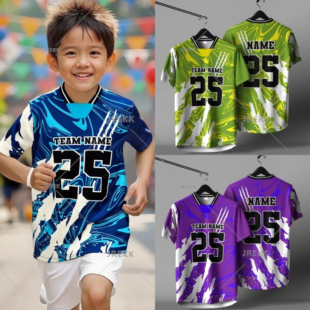 Áo bóng rổ thun mới 2025 phiên bản NFL dành cho trẻ em