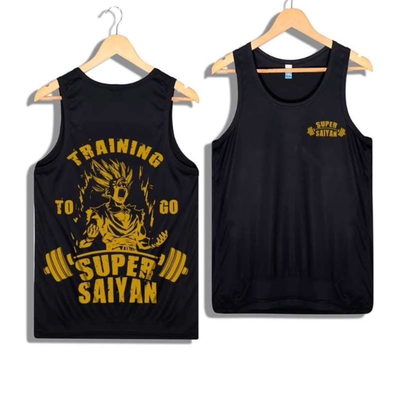 Baju Singlet Super Saiyan In Hình Nam Áo Thun Không Tay Thiết Kế Singlet Fitness Mma Tanktop