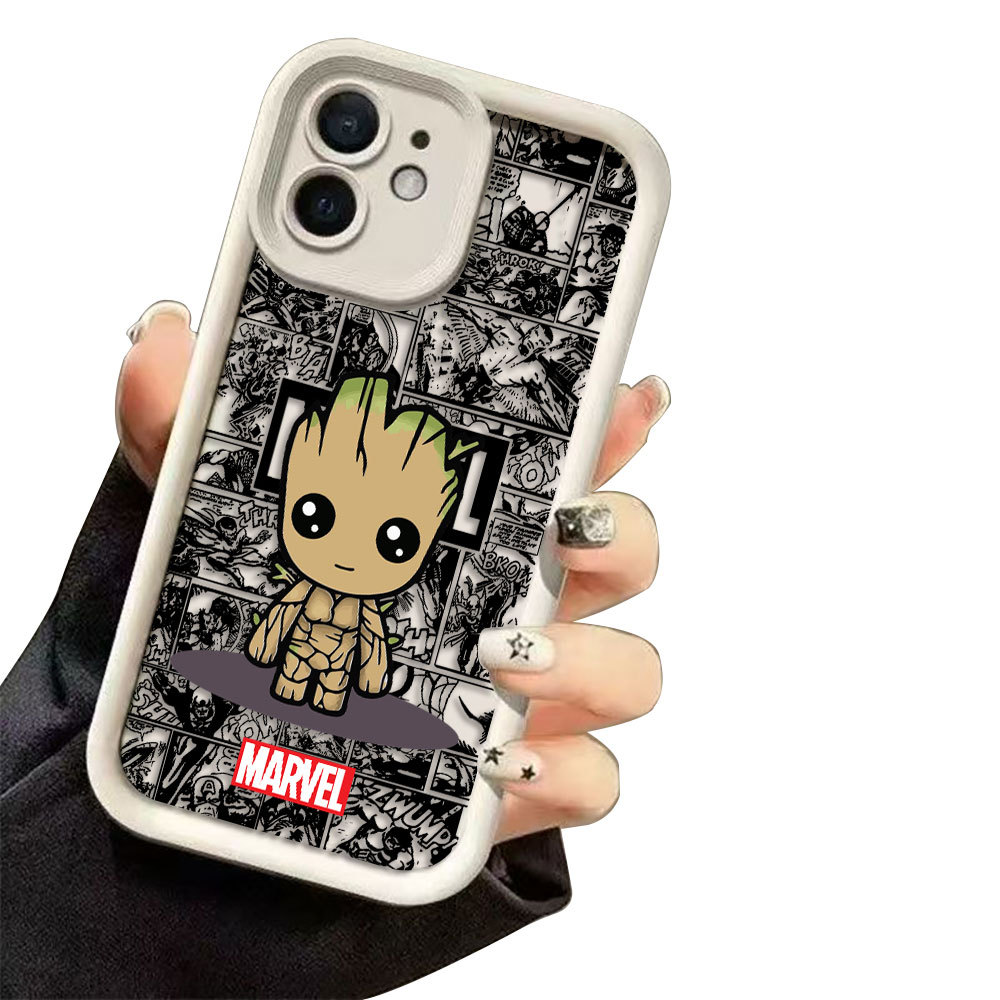 Marvel Comics Groot Tùy Chỉnh Ảnh Ốp Lưng Điện Thoại Samsung Galaxy F06 S20 S21 S22 S23 S24 FE S25 N