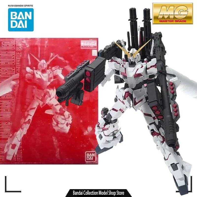 Bandai MODEL KIT GUNDAM MG Unicorn Gundam 1/100 Anime Action Figure Assembly Toys Model Gifts For bo