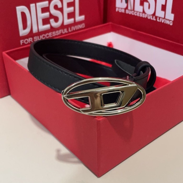 Mới Diesel Chữ Hình Bầu Dục Snap Khóa Nữ Phù Hợp Với Dây Thời Trang Phù Hợp Với Quần Jean Thắt Lưng 