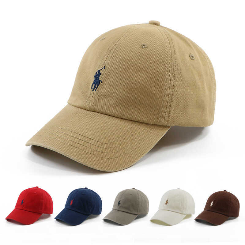 Kaki Pony Nhãn Mũ Mềm Top RL Ralph Mũ Nữ Quét Mã Hàng Cao polo Paul Mũ Bóng Chày Nam