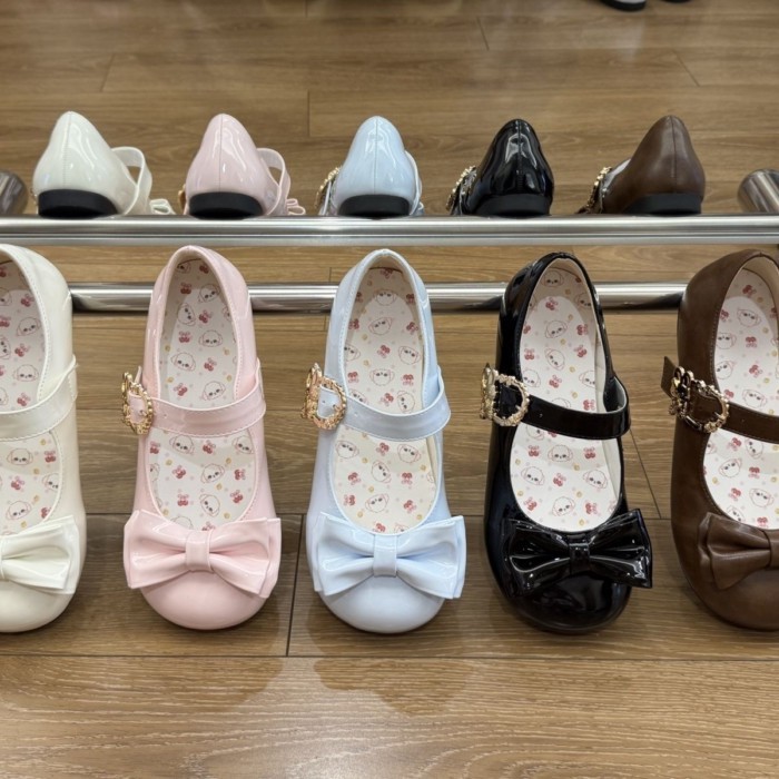 [Spring Rabbit] Daifu Wang Wang Original lo Shoes Cloud Flat Round Toe Bow Princess Shoes