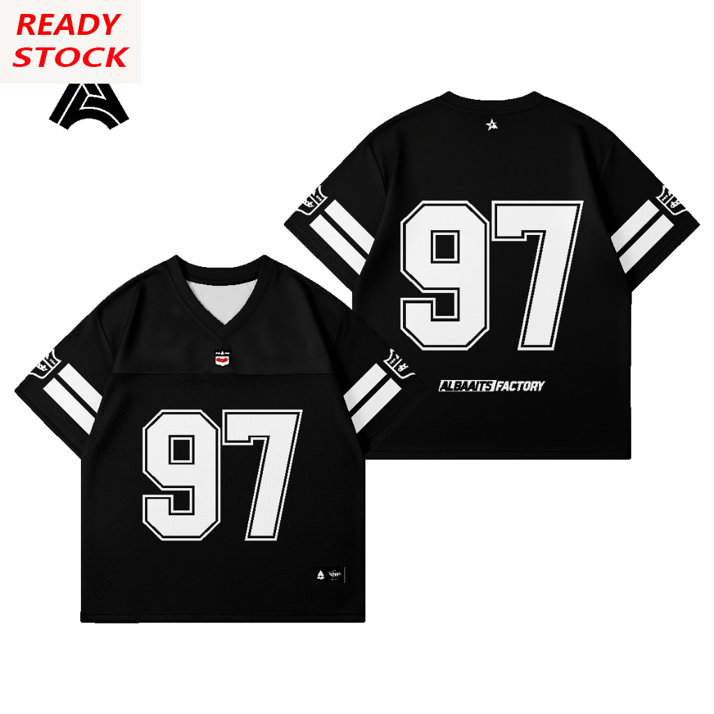 Áo thun Jersey cỡ lớn Phong cách trang phục Nfl Jersey / Số 97
