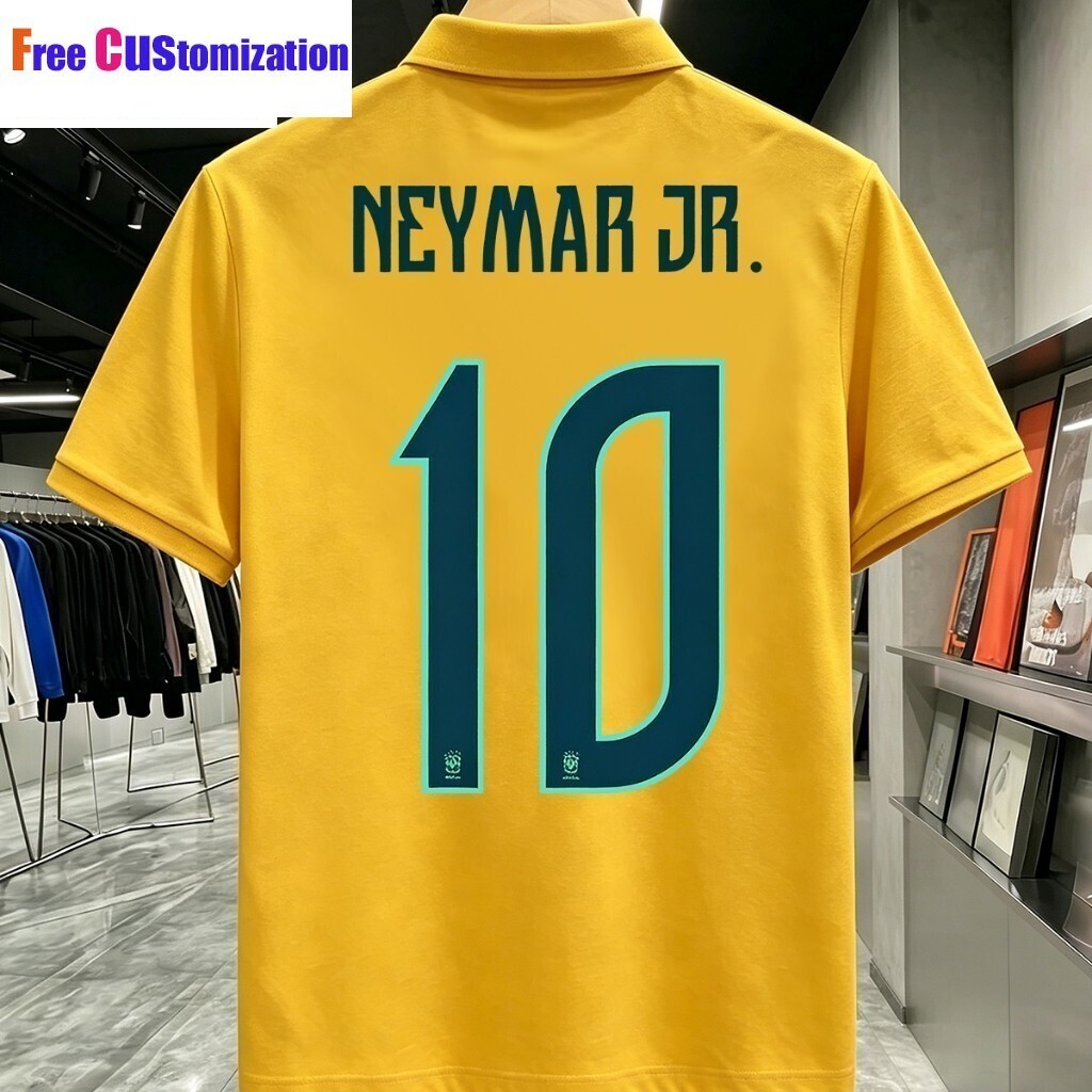 [Tên & Số tùy chỉnh miễn phí] HOT / Neymar / Áo bóng đá Brazil số 10 Neymar JR Fan Jersey / Đồ thể t
