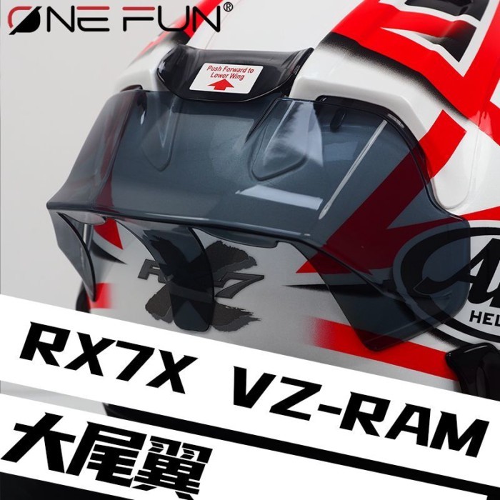 Wanhuan Chất Lượng Sản Xuất Thích Hợp Cho ARAI RX7X Mũ Bảo Hiểm Sợi Carbon Đuôi VZ RAM Spoiler Full 