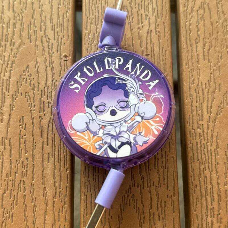 POP MART SKULLPANDA Sound Series Data Cable IPhone TYPE-C Blind Mystery Box Toys Ornaments Figurines