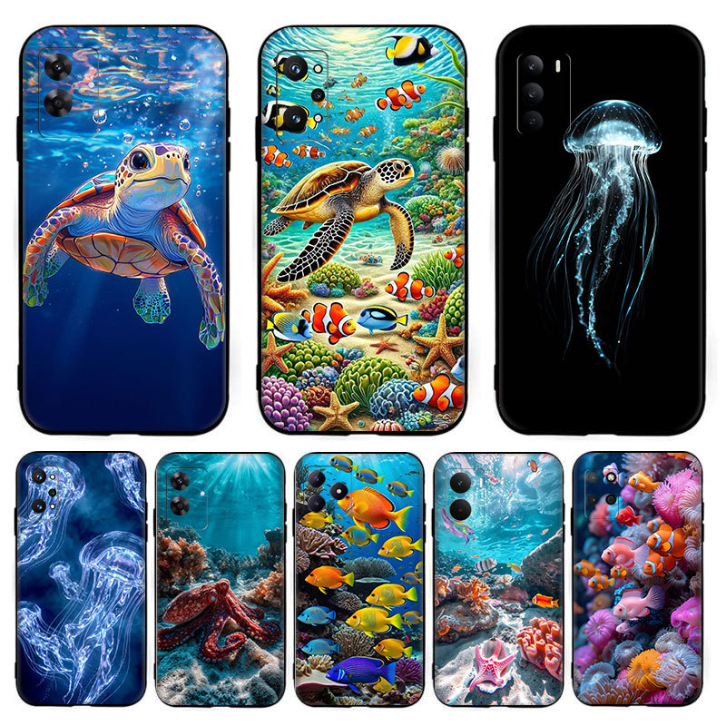 Thế giới dưới nước  S3 cho Realme Narzo 50a 50i Prime 70 Pro X N65 Khả năng tương thích Vỏ điện thoạ