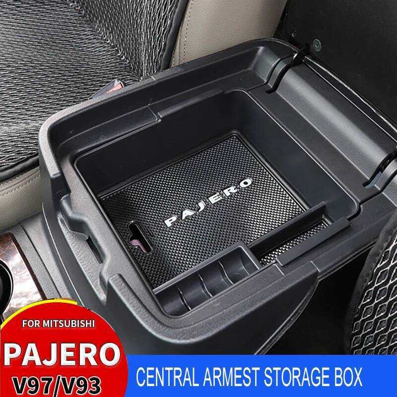 Dành Cho Mitsubishi PAJERO Tay Vịn Pajero Bảng Điều Khiển Trung Tâm Hộp Bảo Quản V93 V97 V98 Nhựa AB