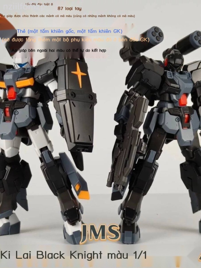 [GIÁ SỐC] Mô hình lắp ráp JMS Black Knight Gile HG144 Áo giáp hai màu Zaku Nightingale nguyên bản